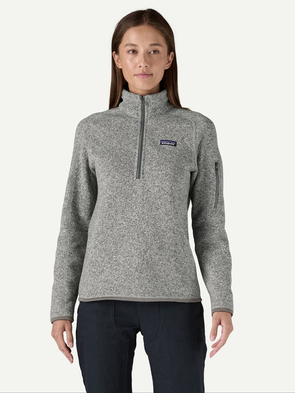 Patagonia Better Quarter Zip Gray Sweater Medium Pullover Outdoor Fleece Hiking